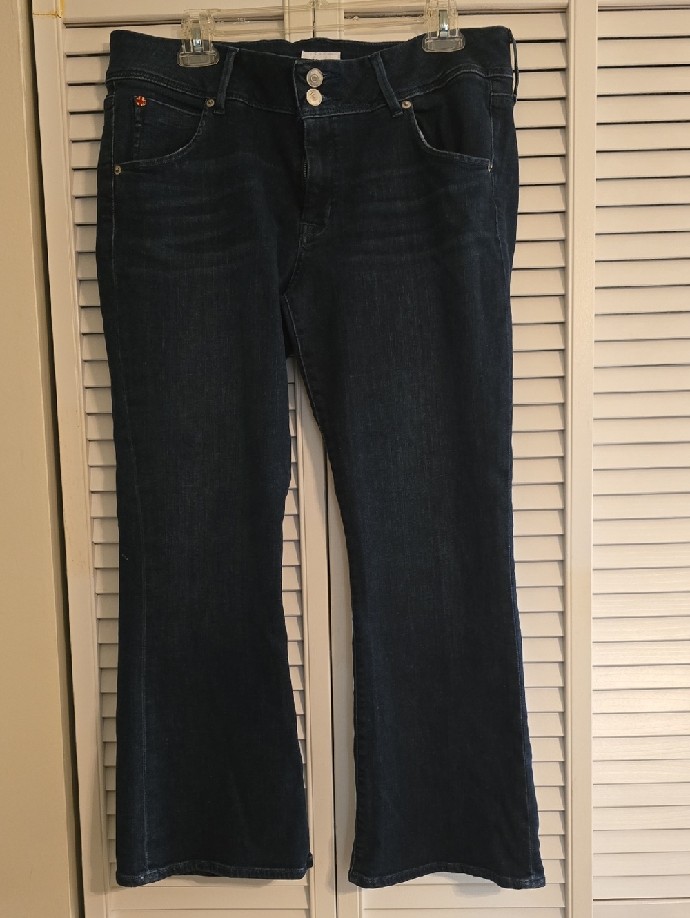 Hudson Jeans Dark Indigo Wide-Leg Flare Jeans